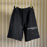 Givenchy Shorts Top Version Counter Same Style Summer Straight Shorts Casual Cotton Five-Point Sports Pants for Men