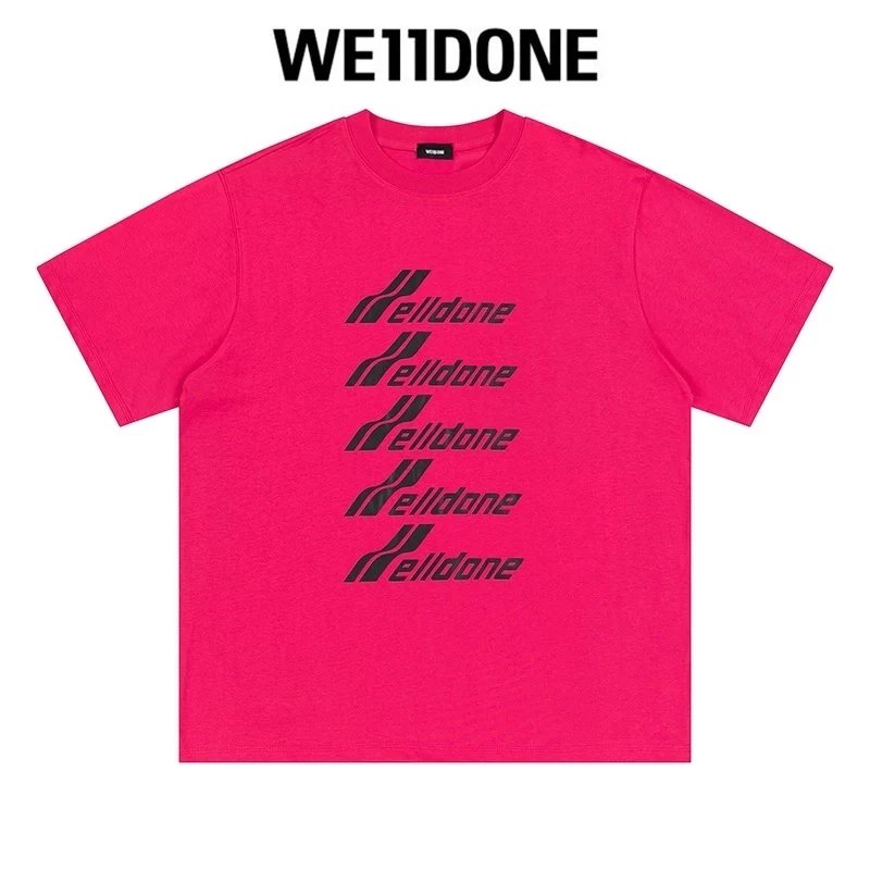 We11done T-shirt Top Spring and Summer New Large Letter Bullet Screen LOGO Simple Short Sleeve T T-shirt Loose Fashion Brand