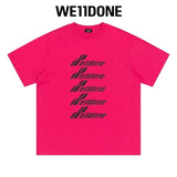 We11done T-shirt Top Spring and Summer New Large Letter Bullet Screen LOGO Simple Short Sleeve T T-shirt Loose Fashion Brand