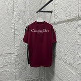 Dior T-shirt Backside Letter Print logo round Neck Short Sleeve25ss New Pure Cotton Unisex Style T T-shirt OS Loose Fit Base Shirt Half Sleeve T-Shirt Top Half Sleeve