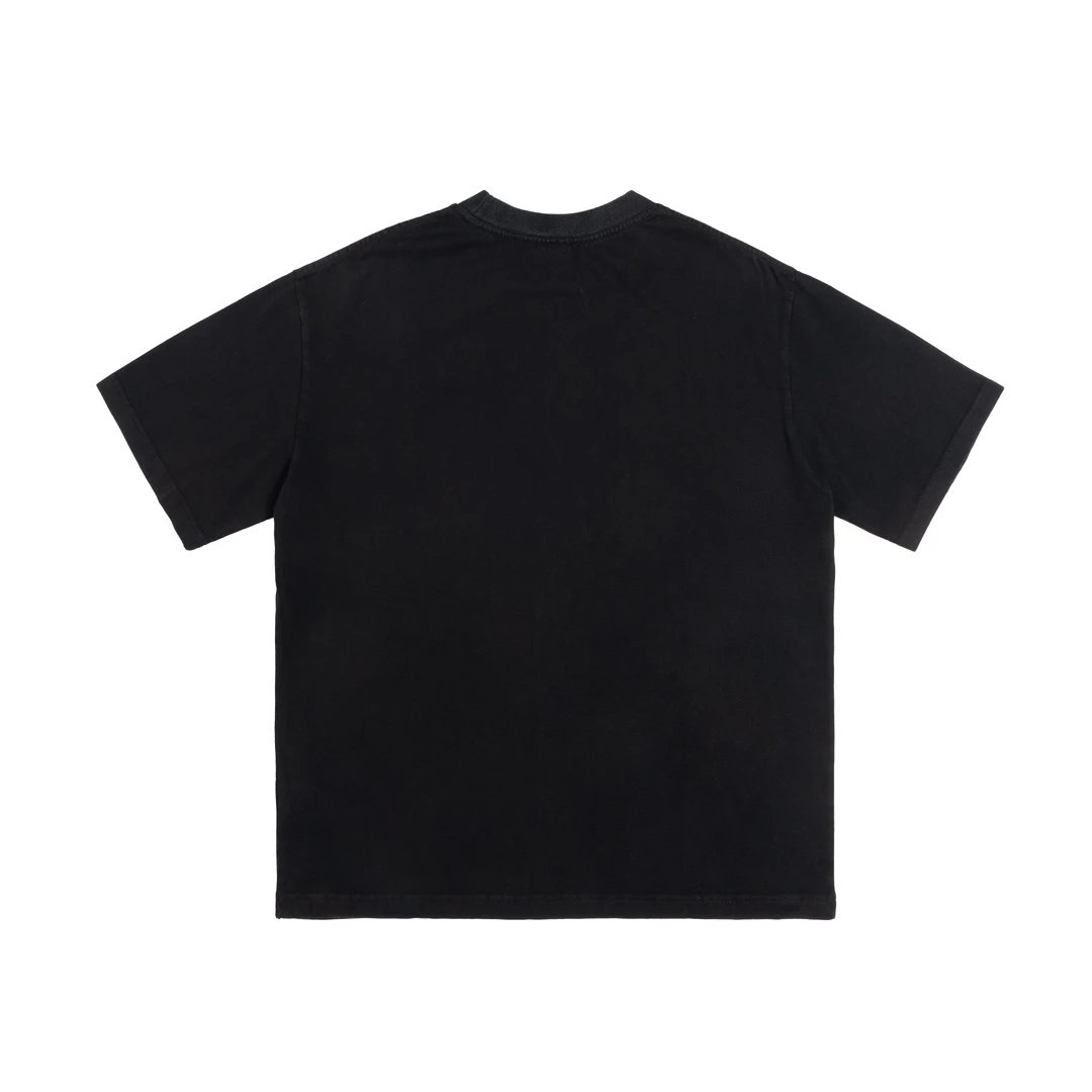 Balenciaga T-shirt Crack Pattern Print Crew Neck Short Sleeve Pure Cotton T T-shirt ins Unisex Simple Summer New Casual Base Shirt T-Shirt