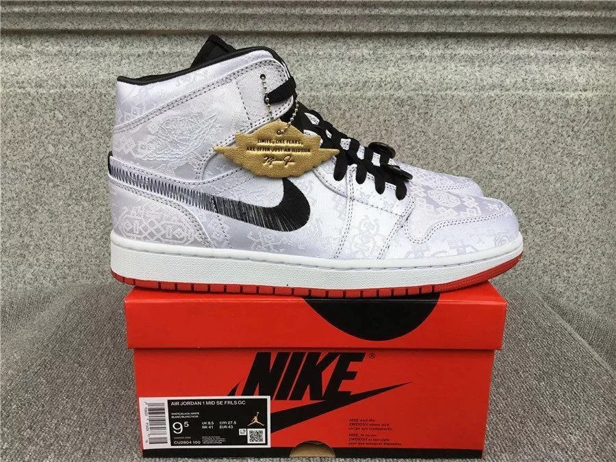 Air Jordan 1 Mid shoes New All-Match Trendy Men's Casual Sports Shoes