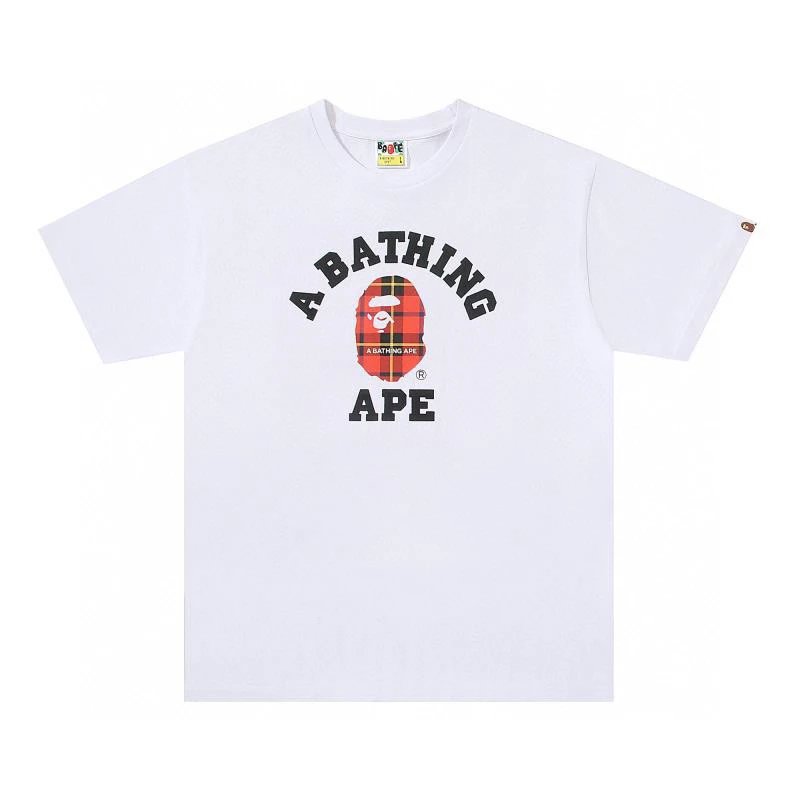 Bape T-shirt Top Version Men's Letter Print Short-Sleeve T T-shirt