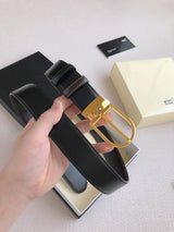 Montblanc Belt Top version 【Original Factory】Men's Leather Belt Width3.5cm Quality Full Set Packaging Original Imported Double-Sided Head Layer Cowhide 100% Original Pure Brass Buckle Dual-Use Fashion Elegant Boys Belt M Home New Custom Latest Hot
