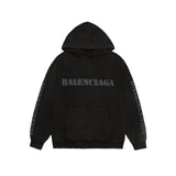 Balenciaga Hoodie Gradient logo Fuzzy Letter Hoodie460100% Cotton Pullover Hoodie Sportswear os Versatile Inner Layer Top Unisex24ss Autumn and Winter New Products