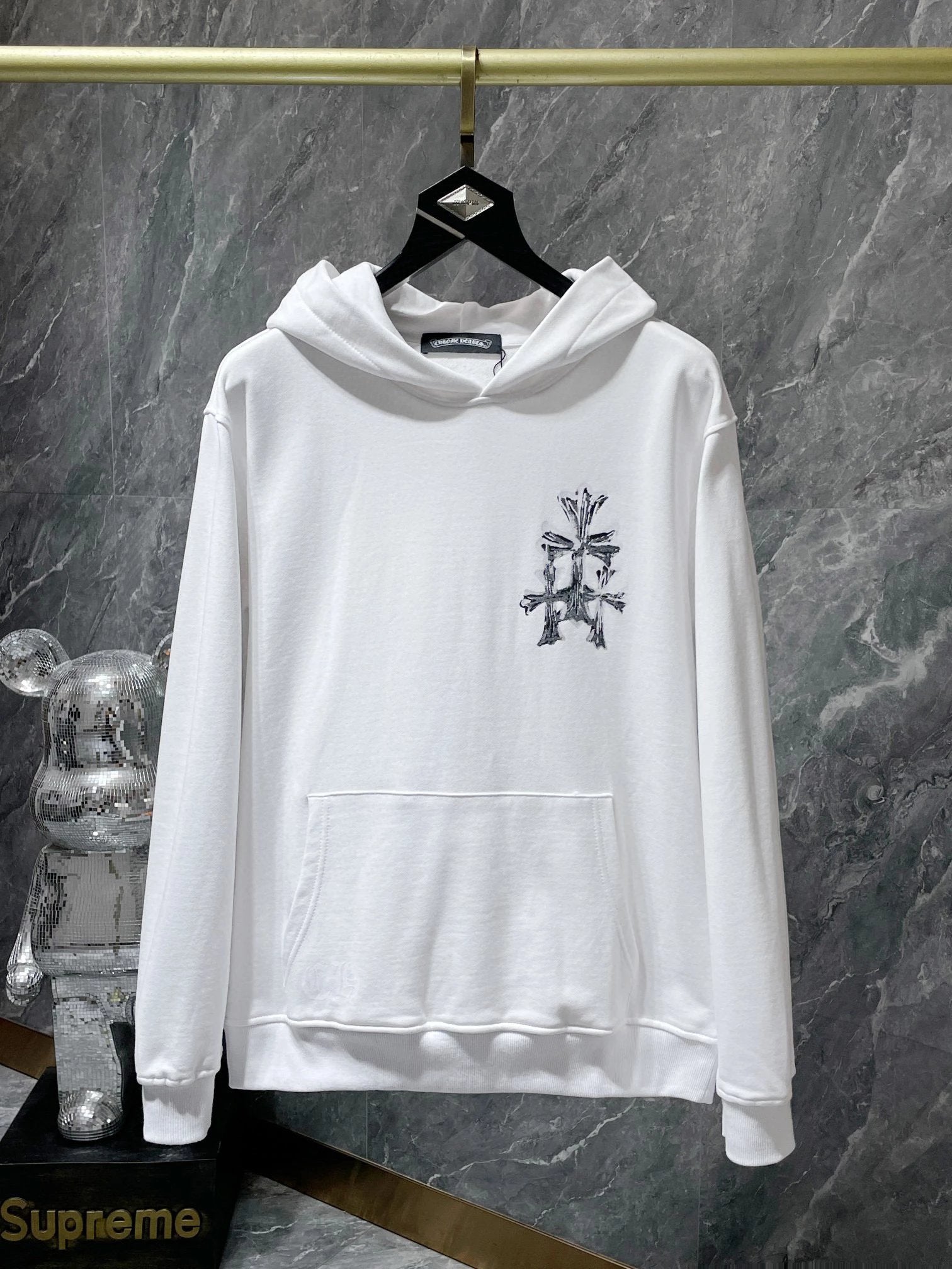 Chrome Hearts Hoodie Top Version Popular Printed Hoodie Women Loose Men ins Trendy Hoodie Long Sleeve Pure Cotton Couple