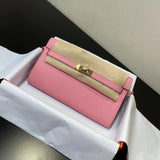 Hermes women's bag Top version hermeskellywoc2021New Second Generation Mini Kelly Bag togoWOC Import Epsom Women's Leather Shoulder Crossbody Bag