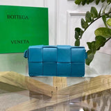 Bottega Veneta Women's Bag Top version 【Level Surrogate Shopping】New Men's Waist Bag Chest Bag Small Bag Mobile Phone Bag thebeltcassette Small Square Bag Plaid Waist Bag Chest Bag Rubik's Cube Bag8Plaid Waist Bag Men's and Women's Bags Crossbody Bag Oil