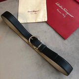 Ferragamo Belt Top version Original Single Men's and Women's Belt Belt Width3.5cm Counter Belt Fashionable All-Match Casual Belt Pants Belt F Home