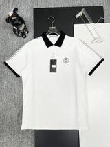 Gucci T-shirt Chest Brand Embroidery logoPOLO Short Sleeve Turn-down Collar Shirt Unisex Summer Loose Fit T Business Commuter Short Sleeve Shirt Plus Size