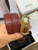 Celine Belt Top version Goods Belt Belt Female Arc De Triomphe Belt Arc De Triomphe Belt Black Retro Hair Style Belt Bright Gold Head Belt Belt Double-Sided Belt Women's Belt Women's Belt Belt Women's Belt2.5Belt Women's Belt Belt