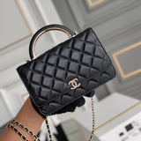 Chanel Women's Bag Top version 2022New Grade Genuine Goods22a Handle woc Women's Small Waste Bag Handbag Exquisite Small Handle Women's Bag Shoulder Messenger Bag Chain Bag Small Shoulder Bag Sheepskin Bag Portable Flap Bag New Women's Bags