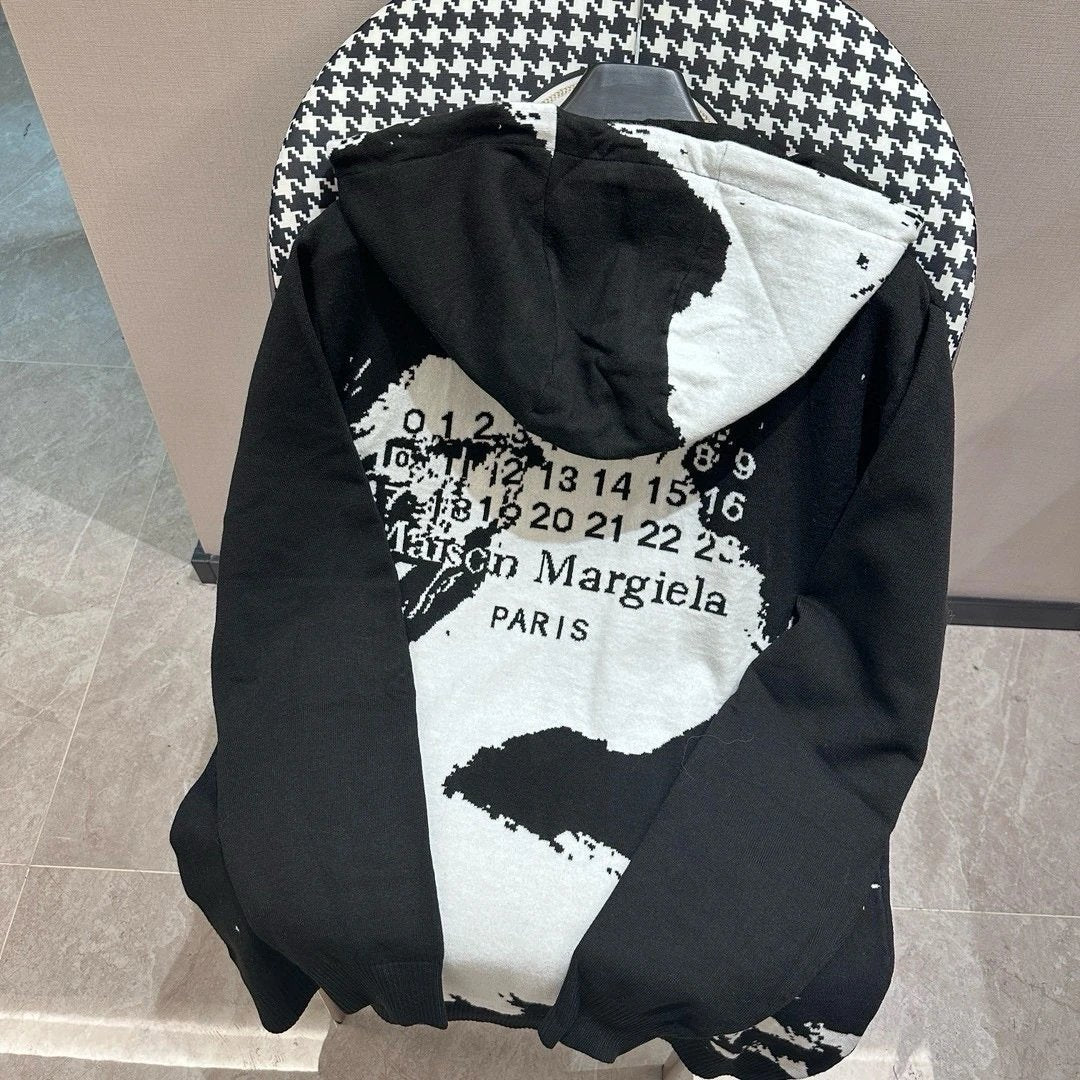 Maison Margiela Hoodie Hoodie Ink Splash Painted Sweatshirt Jacket for Men and Women Couple Style