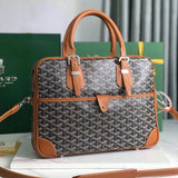 Goyard Bag Top version 【Original Leather Surrogate Shopping Edition】New Product Ambassadmessagebag Small Size Briefcase Men's Handbag Tote Bag Briefcase Business Trip File Bag Men's Bag New Men's Business Casual Briefcase Computer Bag