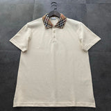 Burberry T-shirt Chest Small Icon logo Embroidery POLO Shirt Lapel Short Sleeve25ss New Unisex Summer Short Sleeve OS Loose T T-shirt Business Shore Half Sleeve Top plus Size T-shirt