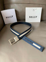 Bally Belt Top version Original Single Belt Counter New Men's Double-Sided Casual Business Belt Wide3.4cm Double-Sided Head Layer Cowhide Belt First Layer Cow Leather Belt Men and Women Business Casual Belt Belt Men's Leather Belt