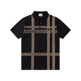 Burberry T-shirt Front Print Matching logo Embroidery POLO Shirt Lapel Short Sleeve25ss New Unisex Style OS Loose T Summer Half Sleeve Business Shirt Plus Size T-Shirt