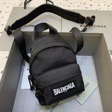 Balenciaga Bag Top version Level Surrogate Shopping21New Super Mini mini Embroidered Backpack Shoulder Messenger Bag Unisex Men's and Women's Bags