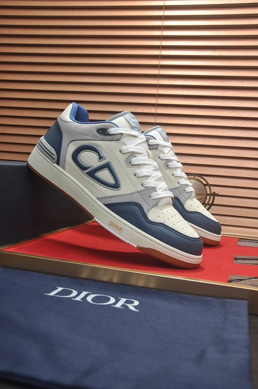 Dior Shoes Men's Shoes New Men's Sports Casual Shoes Classic Mid-Top Women's Shoes Lace-up Couple Sneakers