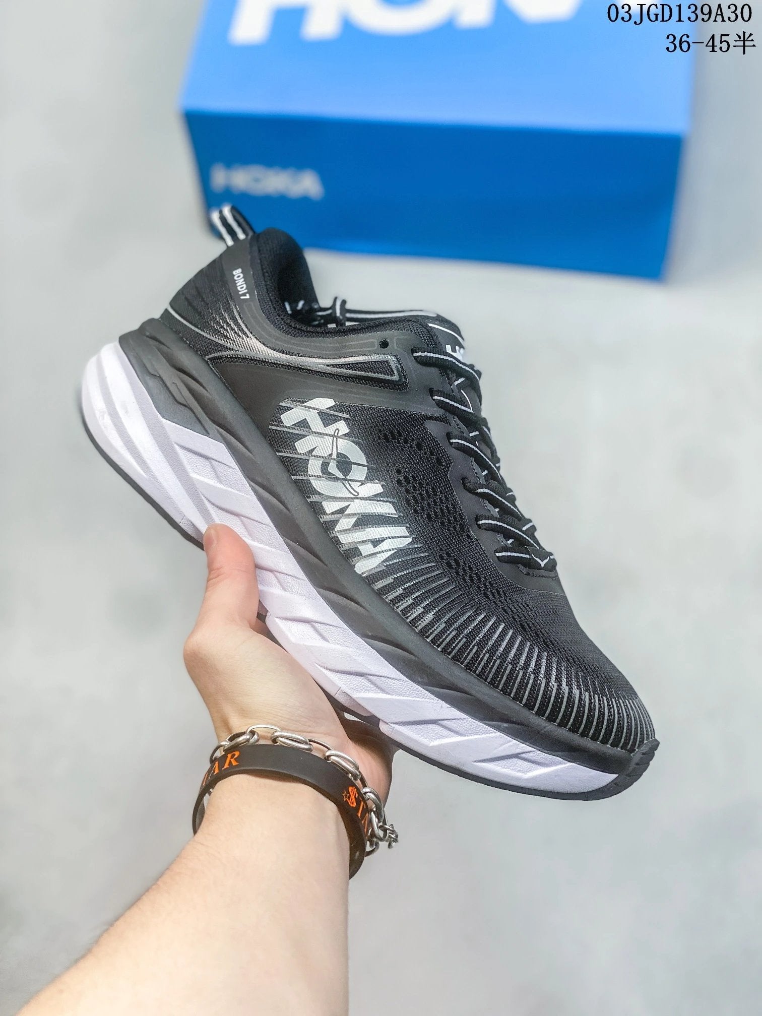 HOKA ONE ONE shoes Jogging Outdoor Sneakers Height Increase Shock Absorbing Breathable Non-Slip