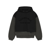 ESSENTIALS Hoodie Top Version New Double Line Letter Printing Men's Color Stitching Hoodie