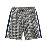 Dior shorts Alphabet Full Flower Woven Ribbon logo Five-point Shorts25ss New Drawstring Casual Summer Pants5Two-in-One Casual Sweatpants for Men and Women, Pure Cotton Joggers