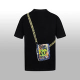 Chanel T-shirt Short Sleeve T T-shirt High Version Spring Summer New Short Sleeves T-shirt Hand-Painted Graffiti Couple