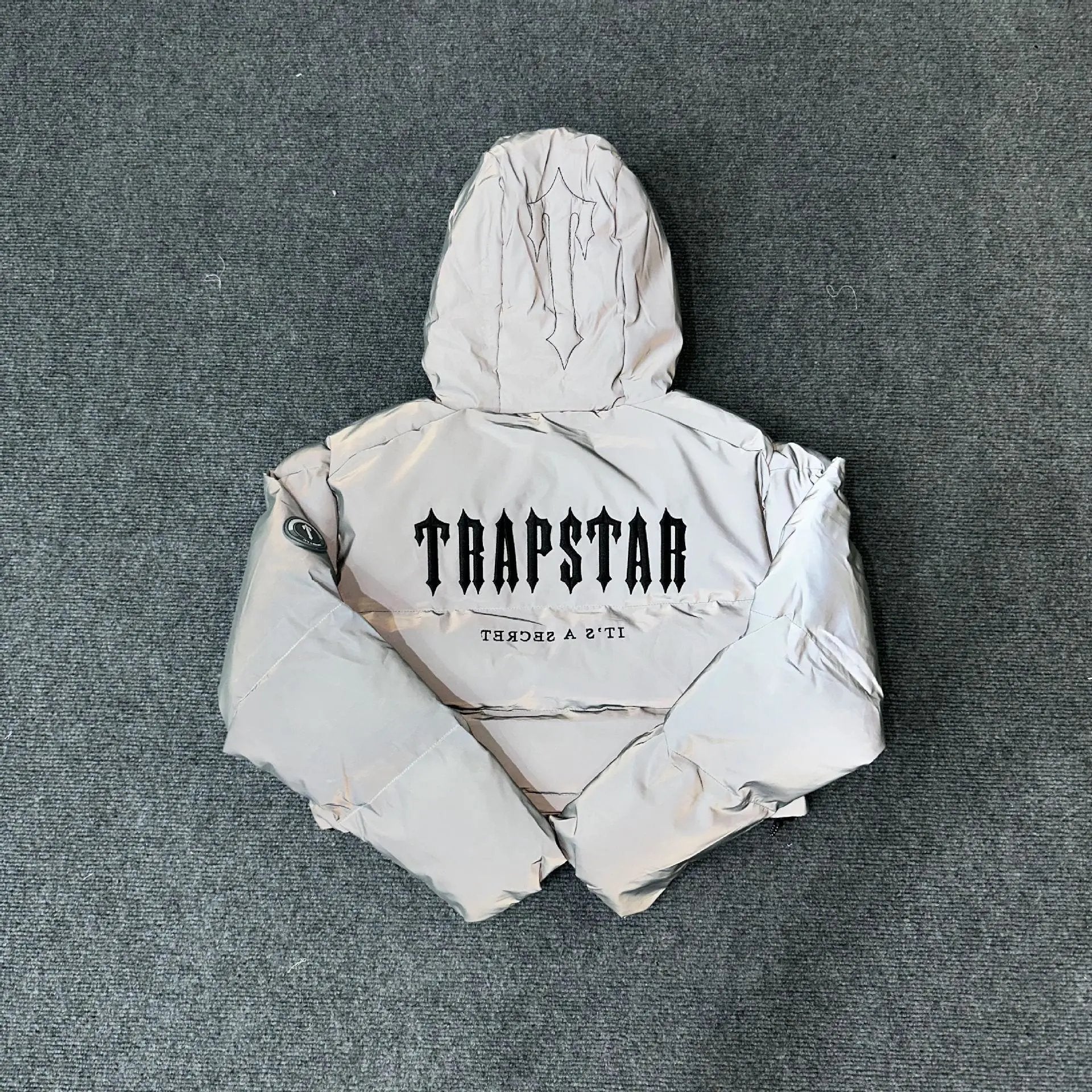 Trapstar Down Jackets Vests Light-Reflecting & Short Type Cotton Coat Winter Women's Coat New Thick Jacket American High Street Fashion Brand