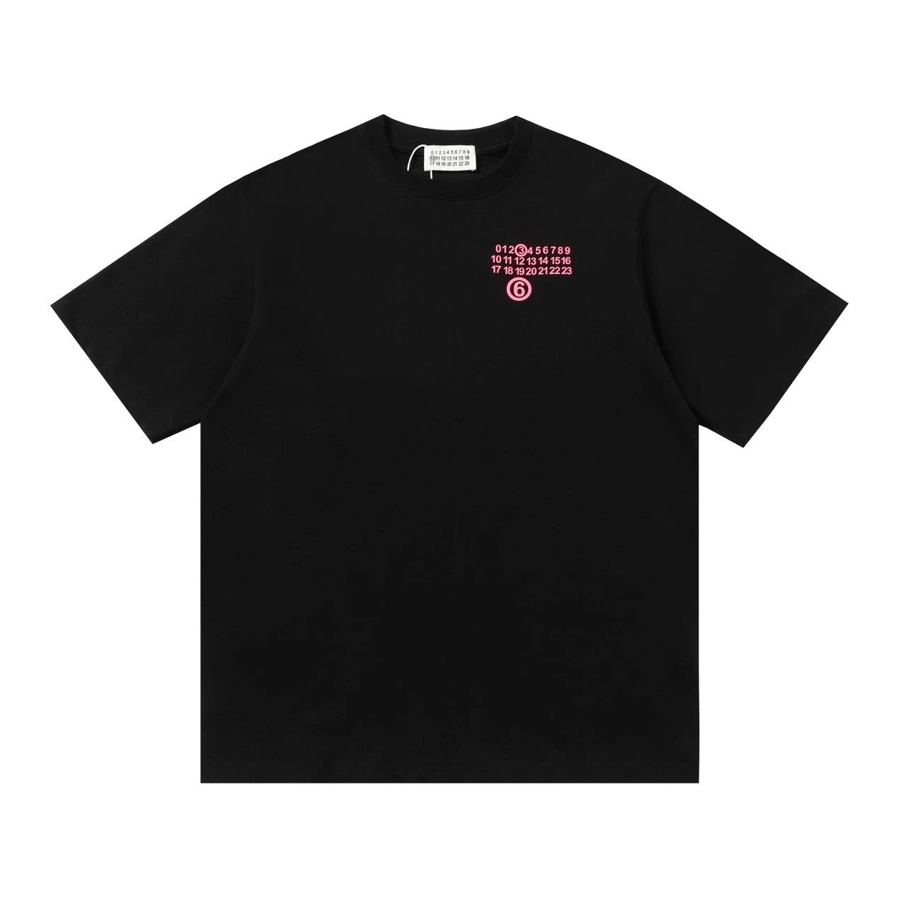 Maison Margiela T-shirt Digital Occlusion Print logo round Neck Short Sleeve25ss New Pure Cotton Unisex Style T T-shirt OS Loose Fit Base Shirt G Home Top Half Sleeve T-Shirt