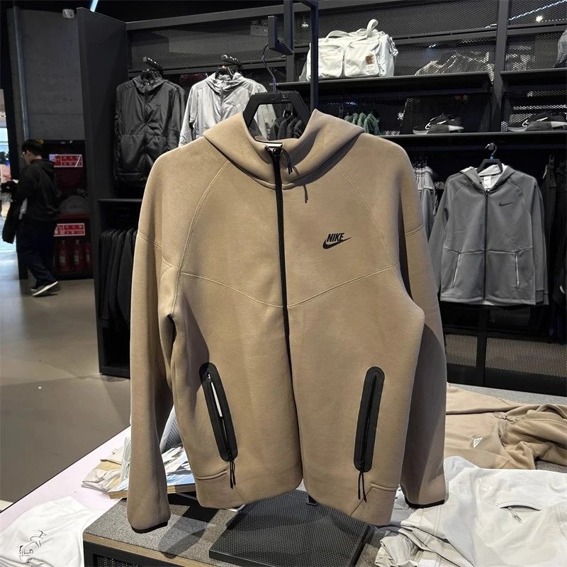 Nike Jackets Hooded Sweater Men's and Women's Same Knitted Zipper Cardigan Sports Jacket Casual Jacket FB7922