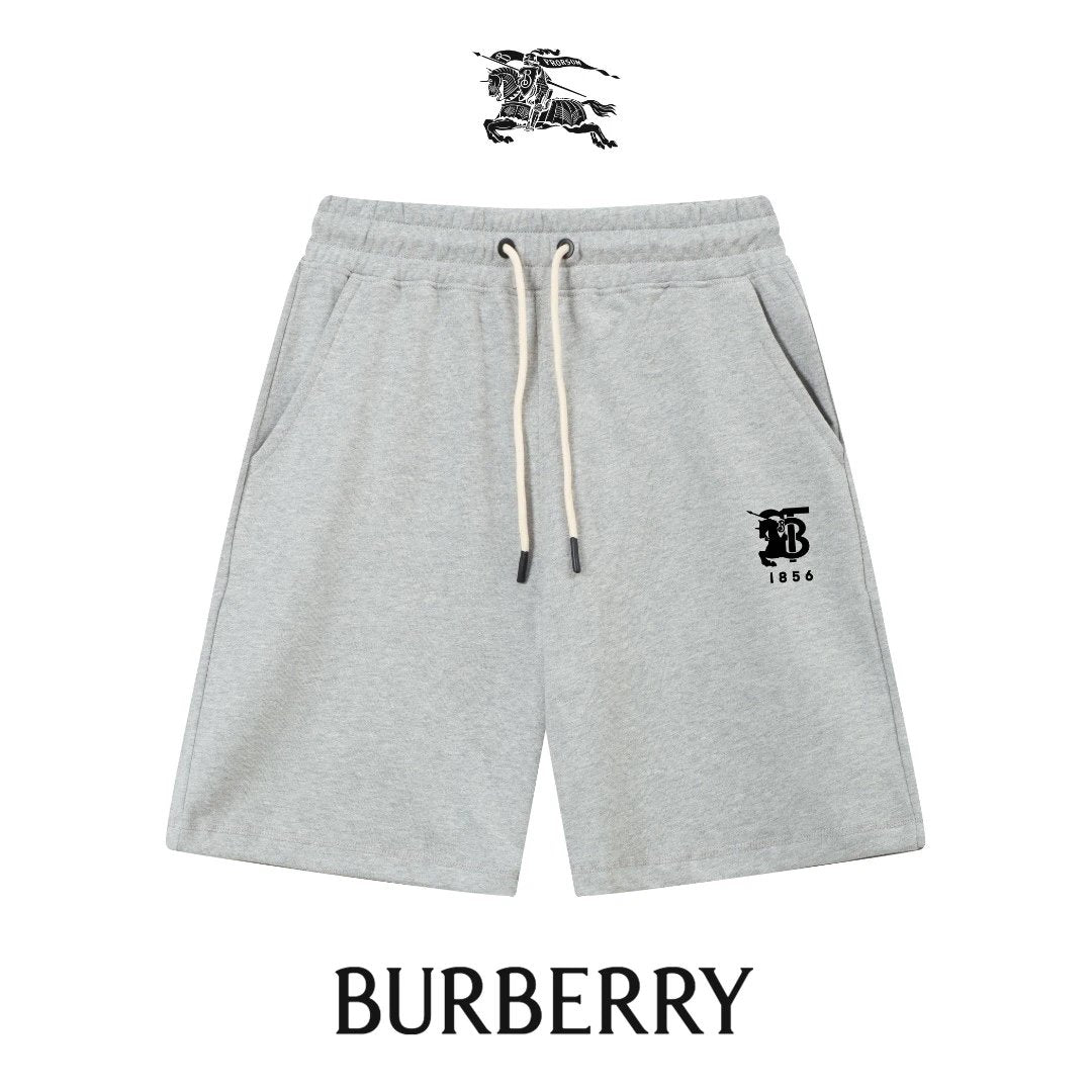 Burberry Shorts Embroidery logo Five-point Shorts25ss New Drawstring Casual Summer Pants American Style5Two-in-One Casual Sweatpants for Men and Women, Pure Cotton Joggers