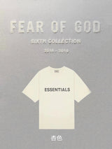 ESSENTIALS T-shirt Top Checked Double Line New Letter Ordinary Short Sleeve Top High Street Loose T T-shirt