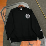 Chrome Hearts Hoodie 2024New logo Printed Crewneck Sweatshirt Long Sleeve Base Shirt Outerwear Trendy Unisex Sports Casual Loose Fit Versatile New Autumn Winter Collection