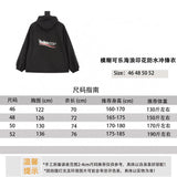 Balenciaga Jackets 24FW59Fuzzy Cola Wave Printed Waterproof Jacket Same Style for Men and Women