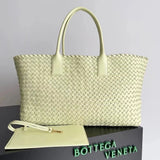 Bottega Veneta Women's Bag Top version 【Surrogate Shopping Edition】New Arrival MiniCabat Limited Mini Basket Tote Cabat Woven Bag Portable Shopping Basket Bag Woven Vegetable Basket New Woven Shopping Basket Bag Treasure Dish Jia Woven Oversized Shopping