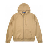 Ralph Lauren Hoodie Top Version Counter Same Style Heavy New Casual Zipper Cardigan Hoodie All-Match Loose Hoodie Trendy Pure Cotton