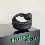 Bottega Veneta Women's Bag Top version 【Super Edition Counter Synchronization】23Early Spring New MINIJODIE Knotted Bag hobo Bag Genuine Leather Hand-Woven Bag Clutch Shoulder Bag Crossbody Bag Dinner Bag Jodie Tote Underarm Bag hobo Women's Bag Jodie Dump