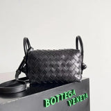 Bottega Veneta Women's Bag Top version 【Original Surrogate Shopping Grade】24New Classic Woven Handbag Folding One-Shoulder Crossbody Women's Bag Continuation Loop Small Size Handbag Camera Bag Portable Crossbody New Women's Bag/Cubic Bag Box Bag New Woven