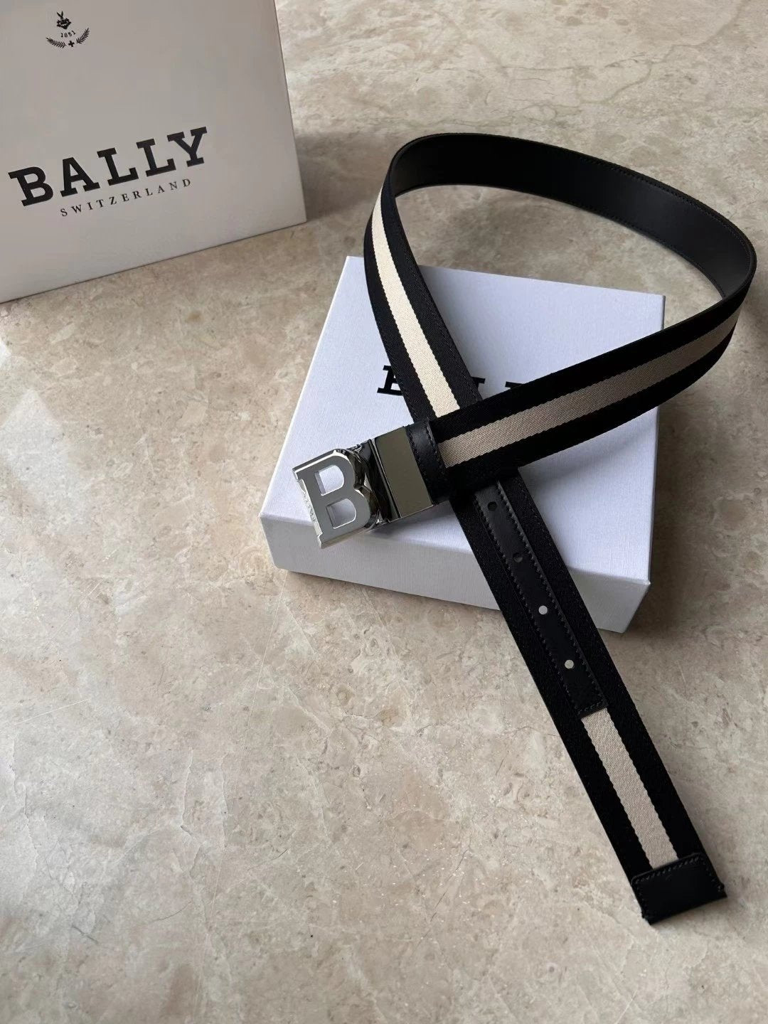 Bally Belt Top version Original Single Belt Counter New Men's Double-Sided Casual Business Belt Wide3.4cm Double-Sided Head Layer Cowhide Belt First Layer Cow Leather Belt Men and Women Business Casual Belt Belt Men's Leather Belt