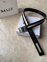 Bally Belt Top version Original Single Belt Counter New Men's Double-Sided Casual Business Belt Wide3.4cm Double-Sided Head Layer Cowhide Belt First Layer Cow Leather Belt Men and Women Business Casual Belt Belt Men's Leather Belt