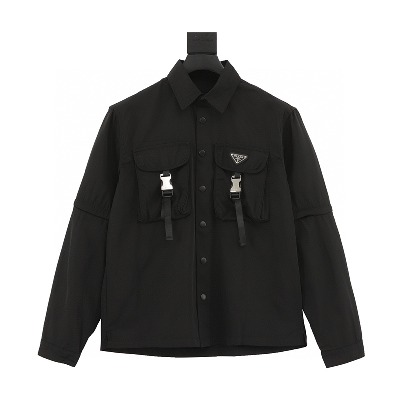 PRADA Jackets Bermuda Nylon Overalls Same Style for Men and Women