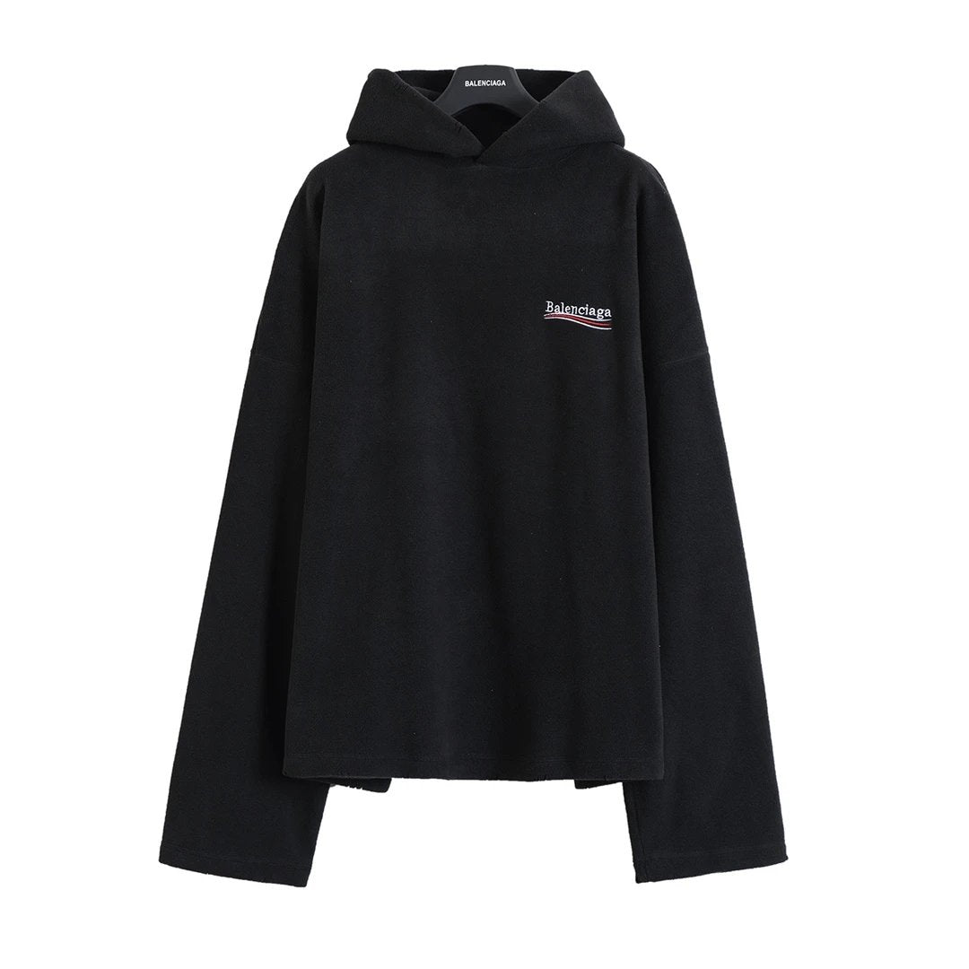 Balenciaga Hoodie 24FW Coke Embroidered Distressed Fleece Hoodie Sweatshirt Unisex