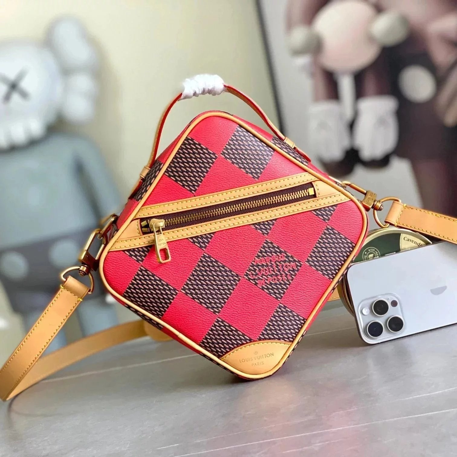 Louis Vuitton LV Men's Bag Top version 【Super Original Order】24Latest Spring and Summer CHESS Chessboard Men's Square Bag Shoulder Crossbody Messenger Bag N40548N40561N40547N40563N40562