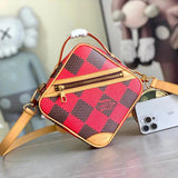 Louis Vuitton LV Men's Bag Top version 【Super Original Order】24Latest Spring and Summer CHESS Chessboard Men's Square Bag Shoulder Crossbody Messenger Bag N40548N40561N40547N40563N40562
