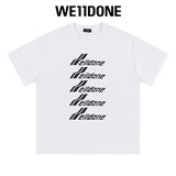 We11done T-shirt Top Spring and Summer New Large Letter Bullet Screen LOGO Simple Short Sleeve T T-shirt Loose Fashion Brand