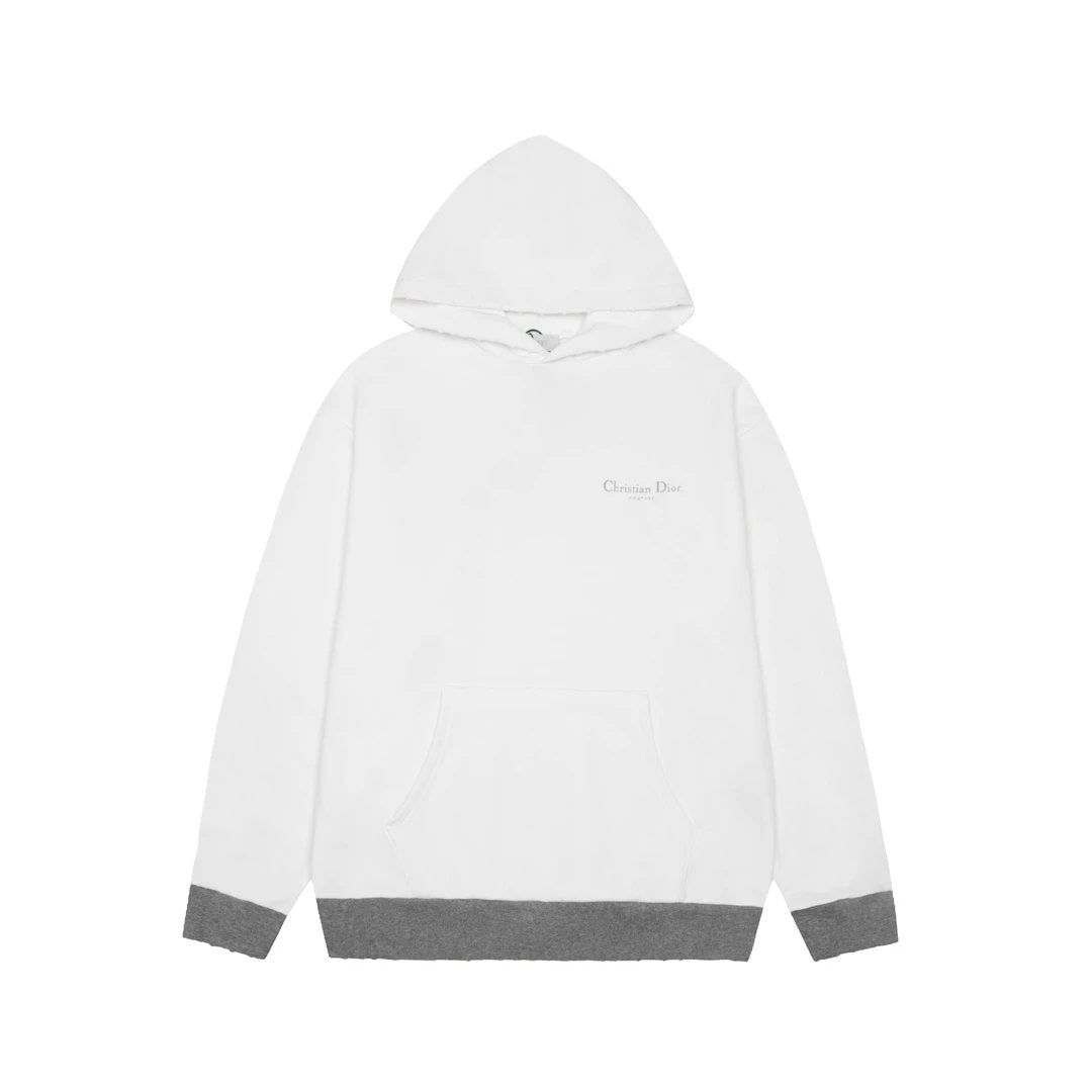 Dior Hoodie Classic Front and Back English Letter Hoodie Sweatshirt Jacket Unisex Sports Casual OS Loose fit versatile style