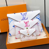Louis Vuitton LV Wallets/Clutches Top version 【Overseas Surrogate Shopping】23New M82390Three-Piece Clutch Series P0chetteK1irigami Coin Purse Three-in-One Clutch Purse