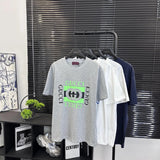 Gucci T-shirt Classic logo Square Frame Letter Print logo round Neck Short Sleeve25ss New pure cotton T Unisex T-Shirt OS Loose Fit Base Shirt Top Half Sleeve T-Shirt