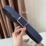 Hermes Belt Top version 【Spot High Quality】New H Buckle Men's Leather Belt Genuine Leather Head Business Man's Belt Imported First Layer Cowhide Leather Pure Steel Buckle