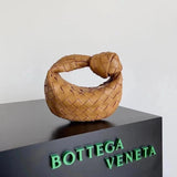 Bottega Veneta Women's Bag Top version 【Super Edition Counter Synchronization】23Early Spring New MINIJODIE Knotted Bag hobo Bag Genuine Leather Hand-Woven Bag Clutch Shoulder Bag Crossbody Bag Dinner Bag Jodie Tote Underarm Bag hobo Women's Bag Jodie Dump